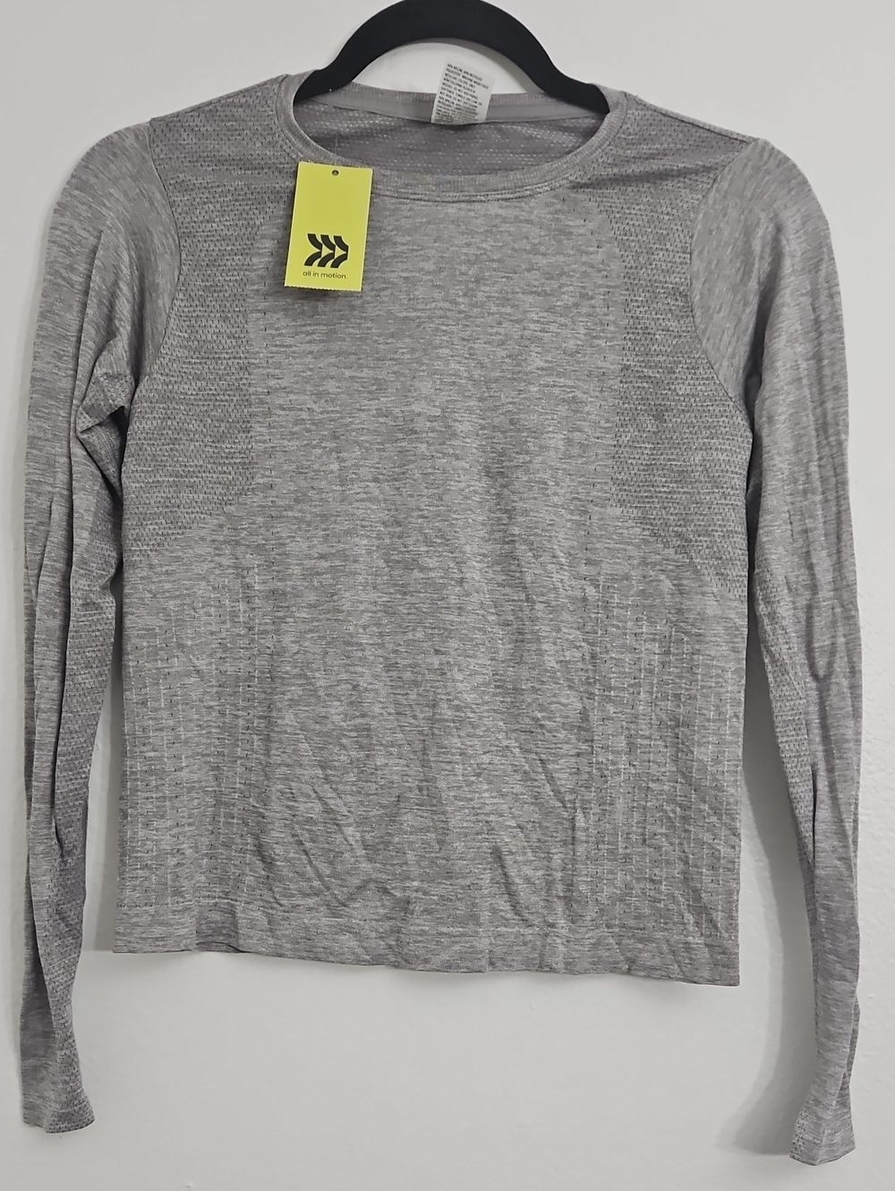 all in motion Heather Gray Long-Sleeve Crewneck Top